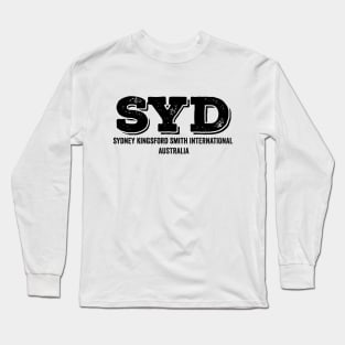 SYD Sydney Kingsford Smith International Australia Airport Code Long Sleeve T-Shirt